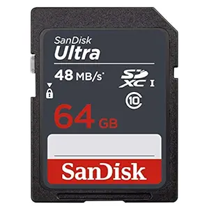 SanDisk Ultra 64GB UHS-I Class 10 SDXC Memory Card (SDSDUNB-064G-GN3IN)