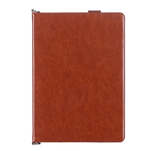 iPad Pro 10.5 Hülle,iPad Pro 10.5, Fyy® Luxuriöse Echte Lederhülle, allgewaltige Tasche für Apple iPad 10.5 (2017), Braun - 9