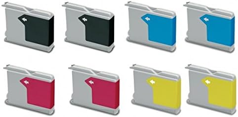 8x Brother LC970 / LC1000 2 Full Sets of FCI Compatible Printer Ink Cartridges (Contains 2x Black, 2x Cyan, 2x Magenta, 2x Yellow)