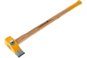 Ochsenkopf Profi-Spalthammer, Extra große Schlagfläche, Langlebiger Stiel aus Hickoryholz, 85.0 x 20.0 x 7.5 cm, Schwarz