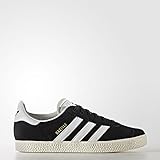 Suela: goma. adidas Gazelle J, Zapatillas de Gimnasia Unisex Niños, Negro Core Black/FTWR White/Gold Met, 39 EU