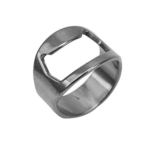Pinzhi 5Pcs Edelstahl Finger Ring Flasche Öffner Bier Bar Home Tools Versorgung Geschenk - 4