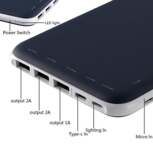 Cargador Portátil, LESHP Power Bank 20000mAh, Batería Externa