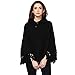Cayman Black Solid Woollen Poncho RS.1017.00