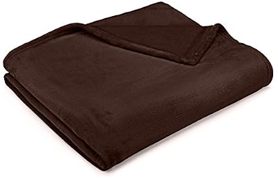 AmazonBasics Plaid en peluche toucher velours Pour la chambre Taille S Chocolat
