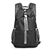 Produktbild MoKo Faltbarer Rucksack, 35L Leicht Tragbar Tagesrucksack Handgepäck Wasserdicht Reiserucksack für Wandern, Camping, Klettern, Jagen, Radfahren, Outdoor Aktivitäten - Schwarz