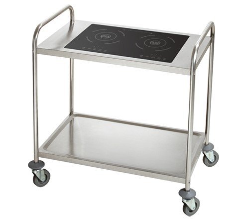 Preisvergleich Produktbild Transportwagen mit Induktionskochfeld,855xx535x930mm