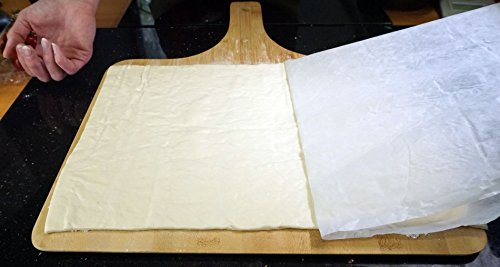 XXL Bambus Pizzaschieber – Pizzaschaufel für Familienpizzen und mehr (38x30cm Arbeitsfläche) - 3