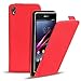 Produktbild Sony Xperia Z1 PU Leder Hülle, Conie Mobile FlipCase, Klapptasche Handytasche Schutzülle Premium Fliptasche in Rot