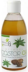 Mesmara Cold Pressed Castor Oil - Edible | Faster Hair Growth | Skin Care | Hexane Free | Eyebrow growth | Eyelash growth | Massage - 200 ML