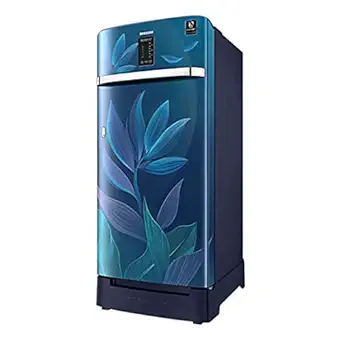 Samsung 198 L 4 Star Inverter Direct cool Single Door Refrigerator (RR21A2F2X9U/HL, Base Stand with Drawer, Digi- Touch Cool, Paradise Blue)