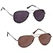 Produktbild UV Reader Silber & Gold Sonnen-Leser Lesebrille 2er-Pack Aviator Stil Herren Frauen Mit Etui UVSR2PK008S_008G Dioptrien +1,50