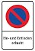 Produktbild Qualitäts - Aluminium Schild Parkplatz Be- und entladen erlaubt 600x400 mm Alu geprägtes Aluschild 0,6 mm Alu für Wandmontage