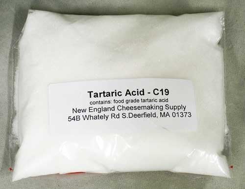 Tartaric Acid - 4oz. by New England Cheesemaking Company
