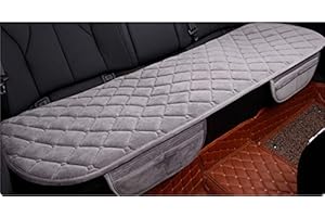 HONCENMAX Soft Car Seat Cover, Plush Cushion Pad Mat Protector for Auto, Universal for Sedan Hatchback SUV, Car Interior Accessories - Rear Seat Bottom Cover