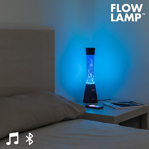 Bitblin Flow Lamp Lámpara de Lava Bluetooth con Altavoz, Azul, 12x12x40 cm