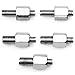 Motorcycle Chrome Plated Billet Aluminum Outside Rearview Side View Mirrors Multi Angle Adjustable Blindsight Rearview Handle Bar End Convex Universal Fit For Suzuki Motorcycle GSXR GS300 SV650 GT550 GT750 B-King Intruder Volusia Boulevard