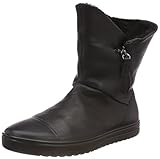 Absatzform: Flach ECCO Damen FARA Hohe Stiefel, Schwarz (Black 1001), 41 EU
