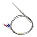 Produktbild haia7k4k 1 m PT100 Thermoelement, Sonde, 5 mm x 50 mm, 3-Draht, M8-Gewinde, 1 m Temperaturfühler