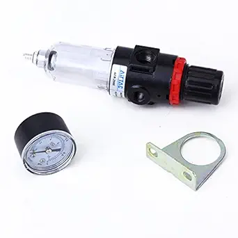 PZIN14001961 Imported Air Filter Regulator Compressor 1/4 Inch Pressure Gauge