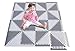 Produktbild Puzzlematte für kinder schaumstoffmatte eva schaumstoff foam - puzzle spielmatte spielteppich-puzzleteppich baby schaumstoff für Kid Dreieck-Puzzle Grau und weiß Größe(139x139x1cm) 050Z3510HUI