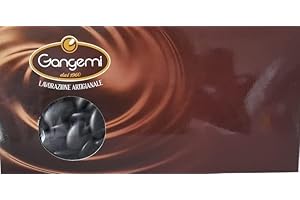 Gangemi Confetti - 1kg Dragées Chocolat noir de haute qualité - Classique cadeau italien de mariage bapteme etc. - (env. 250) Noir