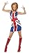 Produktbild Smiffys Ginger Power 1990er Idol Kostüm mit Union Jack Kleid, Medium