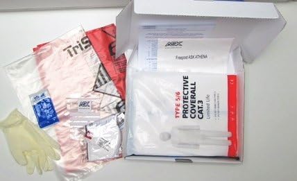 Complete Sealed Abestos Test Kit for DIY & Professional Use - 4 x Samples Per Kit - includes protective clothing, waste bags & 24 hour analysis by a UK government approved laboratory