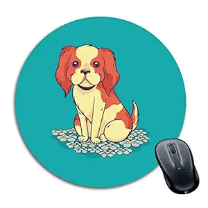 Tinywalk Mousepad for Girls Waterproof Foldable Mouse Pad with Nonslip Base for Laptop & Desktop Mouse Round (8X8) inch
