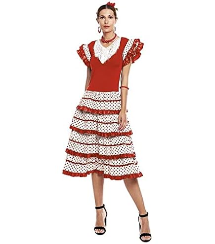Robe de danse de salle de bal pour femme - Robe de danse standard - Robe de valse viennoise, Noir , M