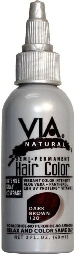 Via Natural Hair Color #120 - Dark Brown 60 ml