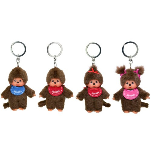 Monchhichi 25341 - Llavero con muñeco de peluche (10 cm)