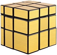 3 x 3 x 3 Rubik's Cube Brushed Mirror Professional Cube-Gold