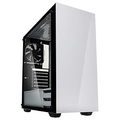 Kolink Stronghold Midi-Tower - Boîtier PC - Vitre latérale en Verre véritable - Blanc