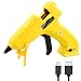 Produktbild Heißklebepistole Klebepistole Kabellose, WisFox Akku-Heißklebepistole Akku klebepistole Set mit Lithium-Akku und USB-Ladegerät für DIY kleine Handwerkprojekte & schnelle Reparaturen zuhause (8W, Gelb)