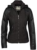 TRISENS DAMEN LEDERJACKE BIKER KURZ MOTORRAD JACKE KUNST PU...