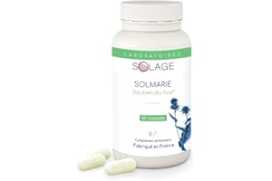 SOLAGE LABORATOIRES SOLMARIE Chardon-Marie 100% Silybine Haute Pureté - Absorption 5 FOIS supérieure à Silymarine via Etude - Cure détox du foie et digestion - 60 gélules Chardon Marie par le Laboratoire Français SOLAGE