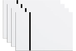 CANDEON 4 Pezzi Foglio Acrilico per Incisione Laser, 30x20cm Doppio Colore Fogli Acrilici Incisioni Laser Segni Fogli Di Plastica Acrilici Segni Personalizzati per Incisione Laser (Bianco-Nero)