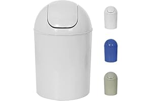 MSV Poubelle à Bascule PS 5L Blanc