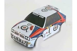 Radiokontrol Carrozzeria 1/10 On Road Tipo Lancia Delta Bianca Ritagliata HSP Tamiya Himoto Thunder Tiger SEBEN