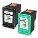 Produktbild JARBO Ersetzt HP 338XL 343XL Druckerpatronen Schwarz/Tri-Farbe für HP Officejet H470 150 100 7410 HP Photosmart 8450 8150 8750 Pro B8350 C3180 2610 2710 HP Deskjet 460C 9800 6540 6840 HP PSC 1610 2355