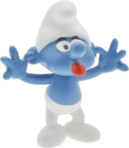 Imagen 1 de Plastoy Los Pitufos - Figura de colección de un pitufo sacando la lengua
