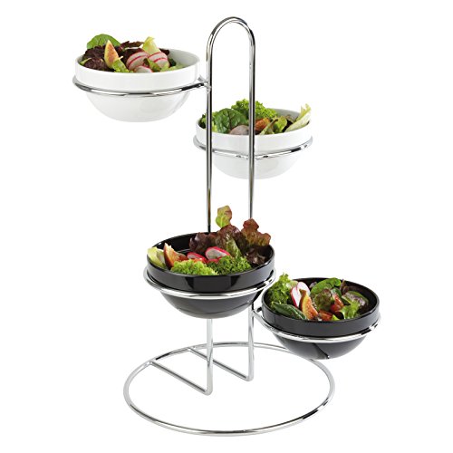 Preisvergleich Produktbild Serviergestell ¯ 35 Cm H 46 Metall Hartverchromt