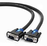 PRIME VGA KABEL: 2x 15 pin VGA stecker SVGA-Video-Kabel; kompatibel mit video-Projektoren, Notebooks, PC Computer Monitore LED LCD TFT, TVs und andere 15-poligen VGA-kompatible Geräte