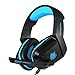 Produktbild Lovearn Gaming Headset für Kopfhörer Noise Cancelling Over Ear Kopfhörer mit Mikrofon LED-Licht Bass Surround für PS4 PC Xbox One Controller, Computer Gaming Headsets (Blue)