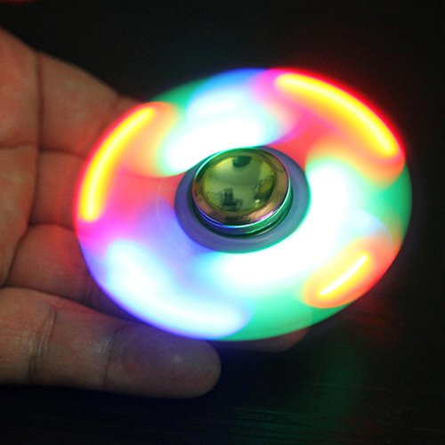 Bescita LED Licht Fidget Hand Spinner Finger Spielzeug EDC Focus Gyro Schreibtisch Spielzeug - 5