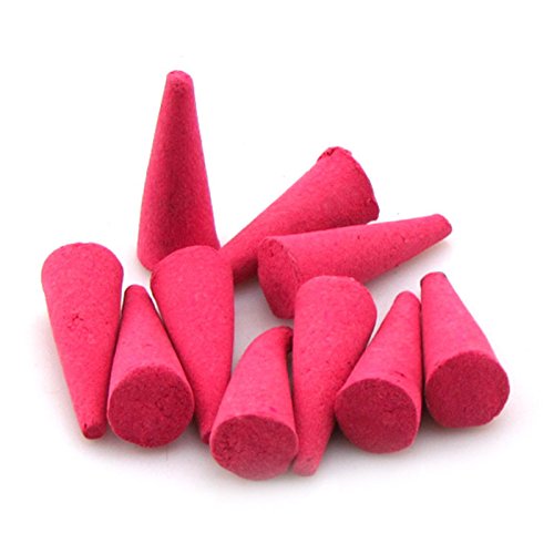 STRUGGGE Paquete de 150 g de Conos de Fragancia Natural Conos de Incienso de Flujo de Arena Sandlewood Ambientador purificador de Aire para Interiores