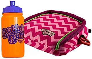 BubbleBum Travel Car Booster Seat - Travel Happy Bundle - Pink Chevron