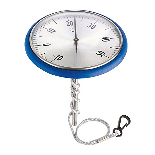 Preisvergleich Produktbild Schwimmbadthermometer - Thermometer Edelstahl Summer fun