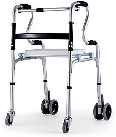 Hmhope Hi-Riser Walking Frame With Wheel Lightweight Aluminium Adjustable Height Disabled Persons Walker
